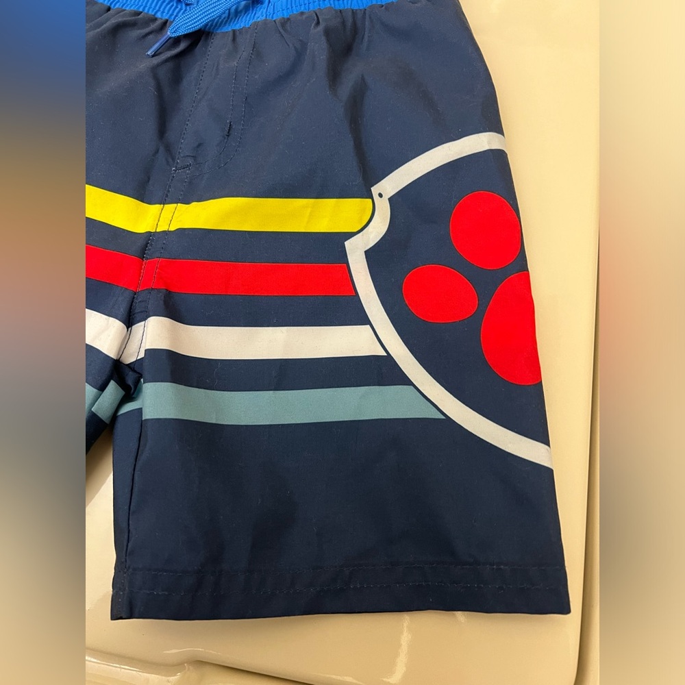❤️3/$30 Nickelodeon Paw Patrol Boys Swim Suit 4T Washed but Never Worn NWOT - Picture 4 of 7
